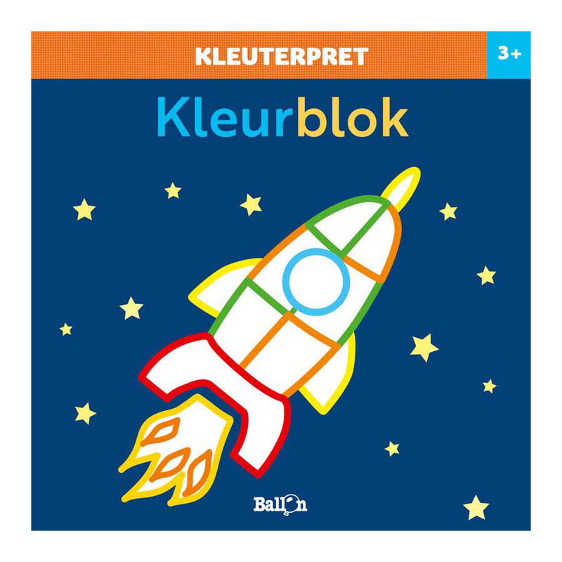 Kleuterpret Kleurblok Raket 3+