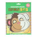 Kleur je eigen Masker Aapje - 4 Maskers
