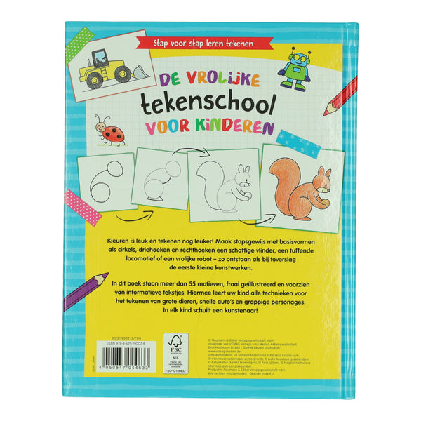 De Vrolijke Tekenschool voor Kinderen - Stap voor Stap