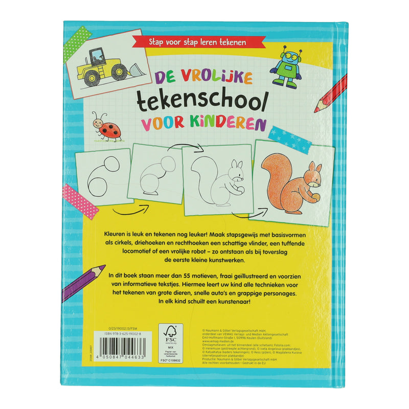 De Vrolijke Tekenschool voor Kinderen - Stap voor Stap