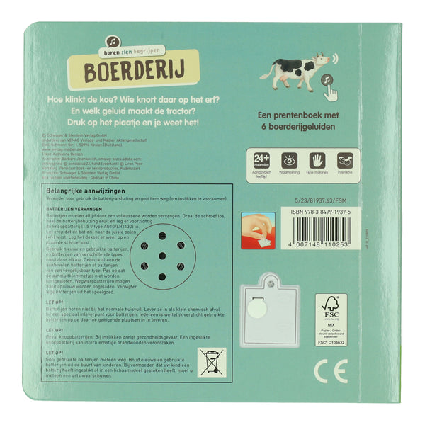 Bijzondere Geluidenboek Boerderij - 6 Geluiden