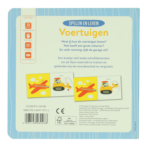 Spelen en leren Voertuigen - Kartonboek