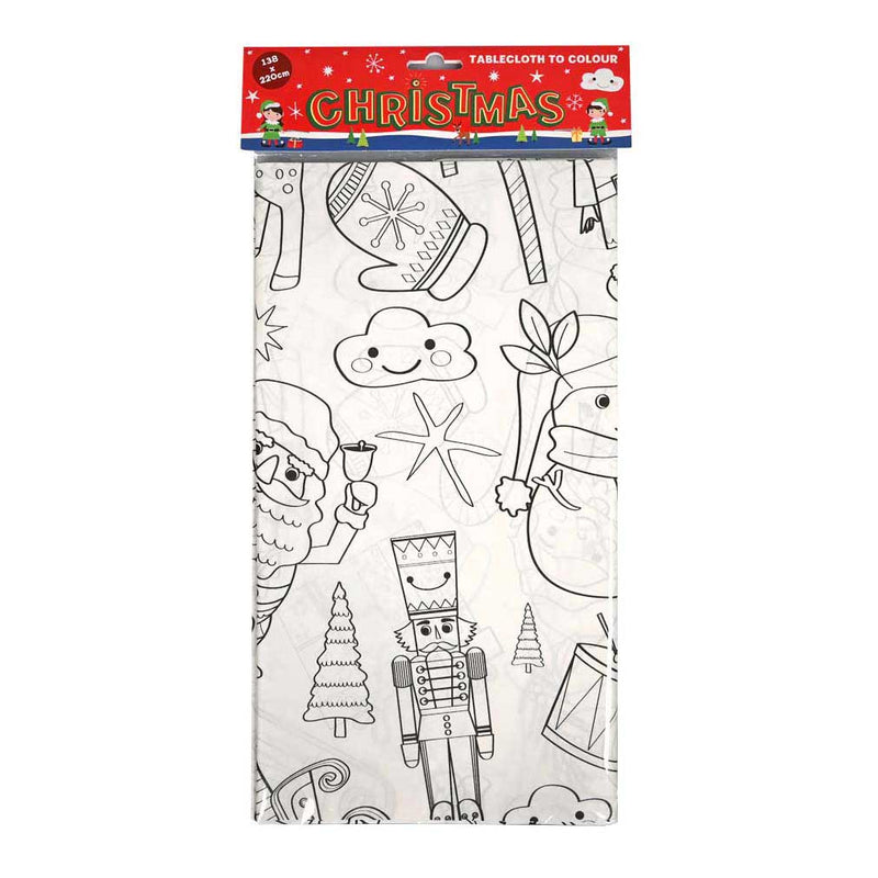 Kleur je Eigen Kerst Tafelkleed