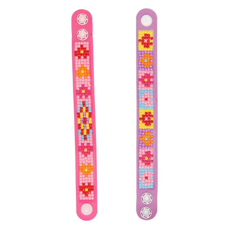 Diamond Painting Armbanden Roze, 2st.