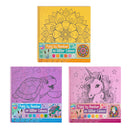 Schilderen op Nummer Glitter Canvas, 9dlg.