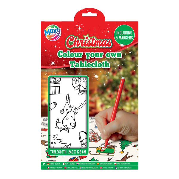 Xmas Kleur je eigen Tafelkleed met Stiften