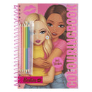 Besties Kleurboek Neon A4 met Kleurpotloden