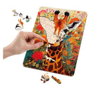Houten Puzzel Giraf - Unieke Vormen - 130st.