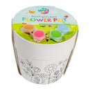 Verf-je-eigen Bloempot - incl. 4 Verfkleuren & 1 Kwast