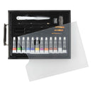Nassau Zwarte Houten Koffer Acryl Set - 21dlg.