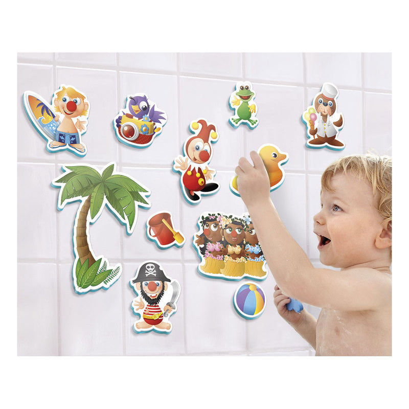 Badfiguren Jokie in Opbergnetje, 10st.