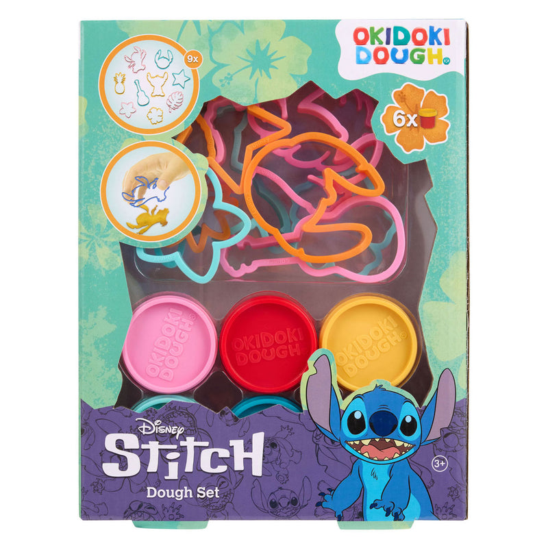 Stitch Kleiset met Vormen - 6 Kleipotjes