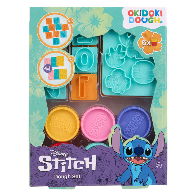 Stitch Kleiset met Cijfers - 6 Kleipotjes