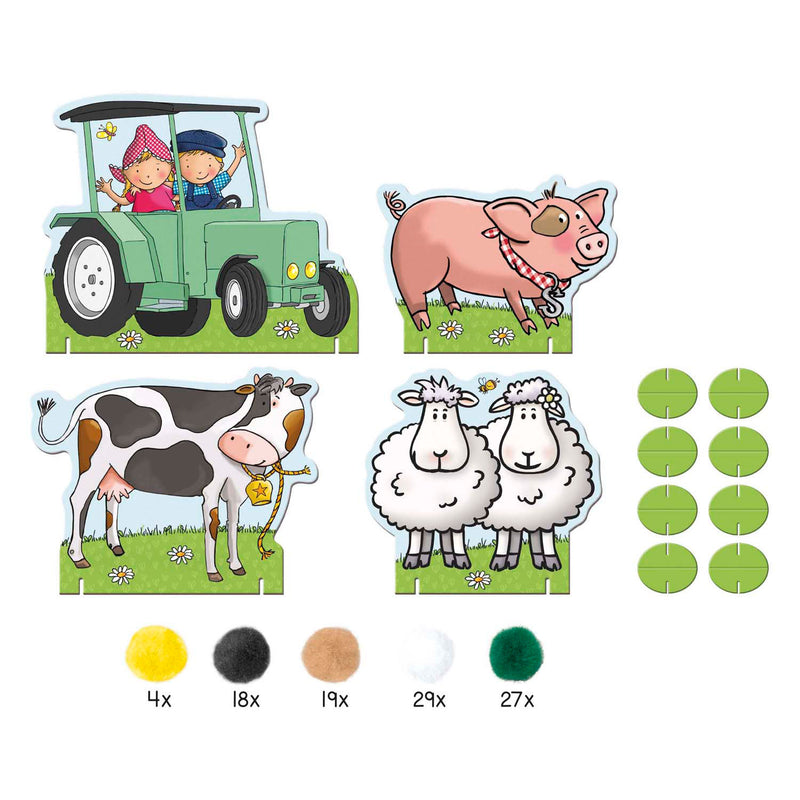 Fien & Teun Pompom Plakken