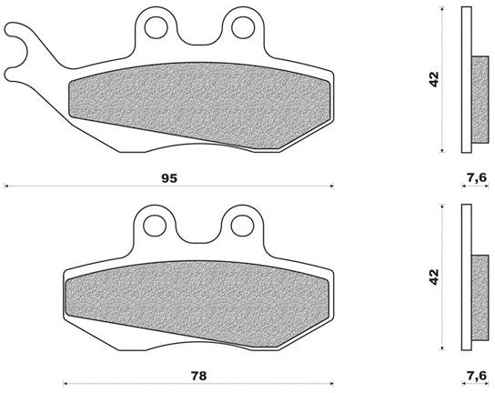 Remblokset Newfren FD0281 Generic Trigger / Toxic  Voor