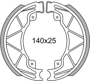 Remsegmentet Newfren GF0268 Piaggio Runner, Hexagon-125/180