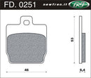 Remblokset Newfren FD0251 Yamaha Aerox Achter