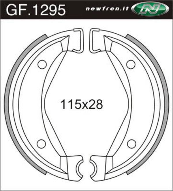 Remsegmentset Newfren GF1295 Zundapp velocita