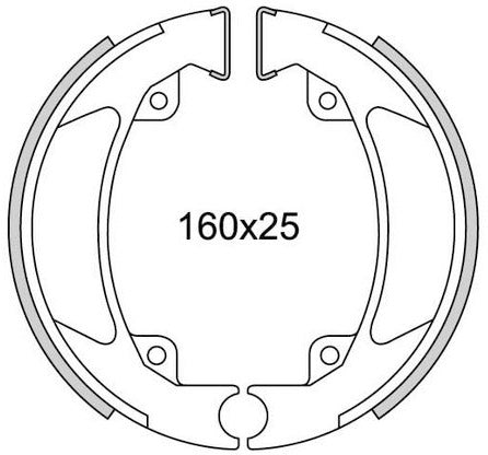Remsegmentset Newfren GF1136 Kreidler Florett-80  (160*25mm)