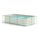 Swim Essentials Luxe Groen Gestreept Zwembad, 260cm