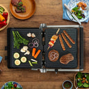 Bourgini Pure Contact Grill RVS/Zwart