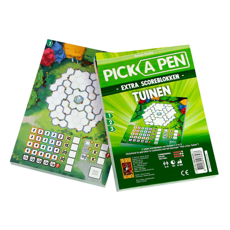 999 Games Pick a Pen Tuinen Scoreblokken, 2st.