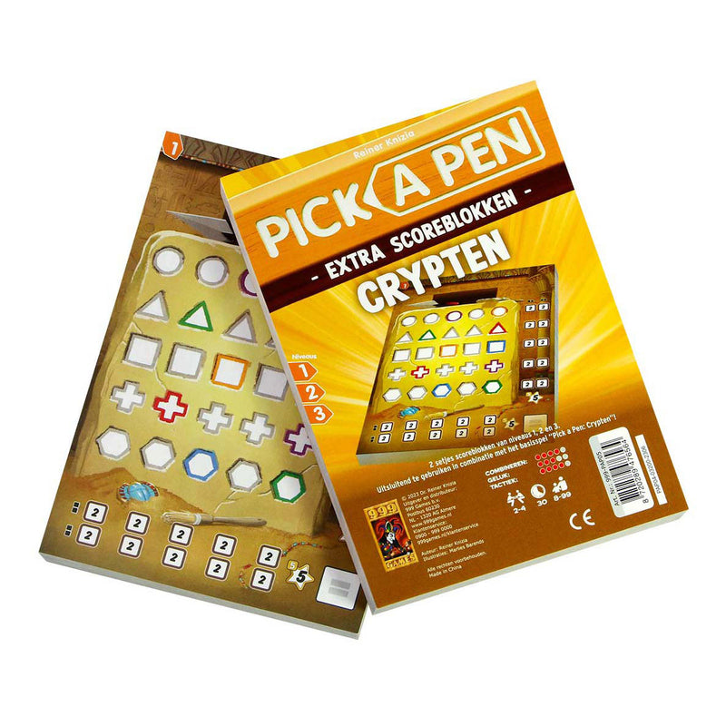 999 Games Pick a Pen Crypten Scoreblokken, 2st.