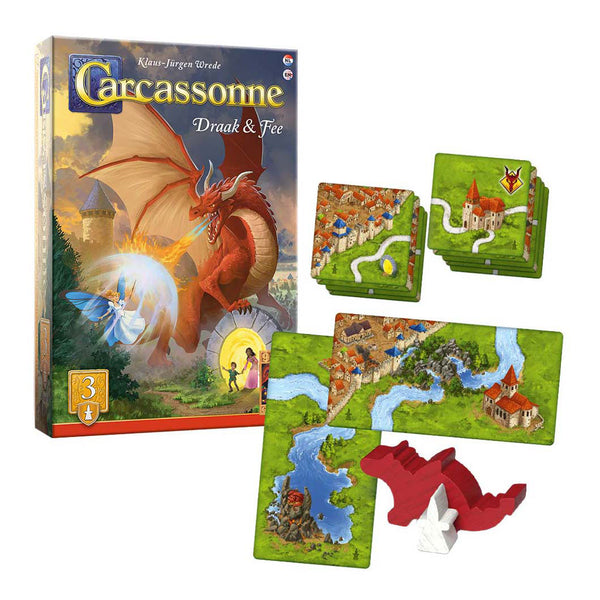 999 Games Carcassonne Draak & Fee Uitbreiding