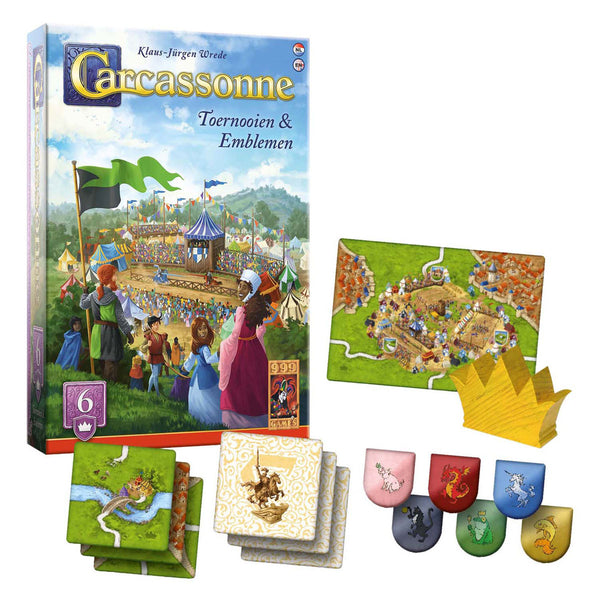 999 Games Carcassonne Toernooien & Emblemen Uitbreiding