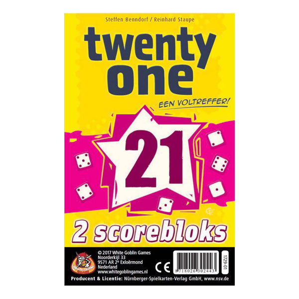 Twenty One 21 Scoreblokken Uitbreidingsset, 2st.