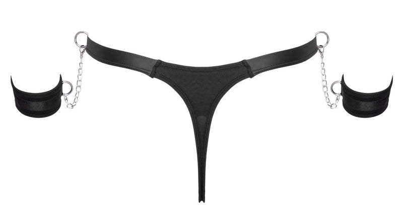 Men's Thong and Cuffs M