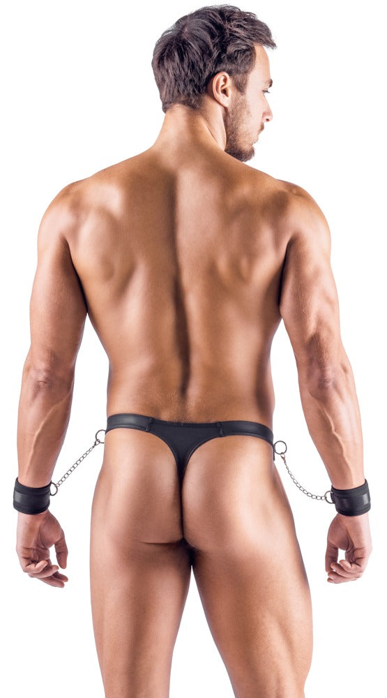 Men's Thong and Cuffs 3XL