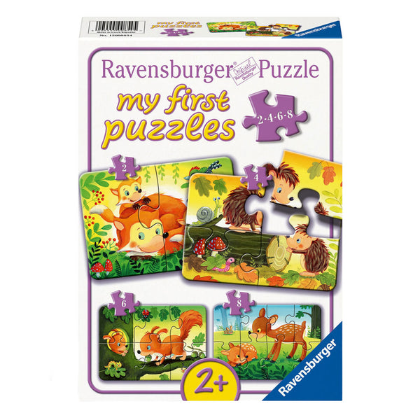 Legpuzzel Kleine Dierenfamilies, 4in1