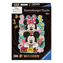 Ravensburger Houten Legpuzzel Mickey Mouse & Minnie Mouse, 300st.