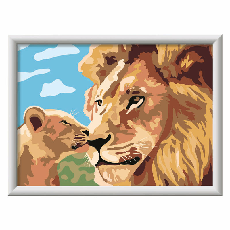 Ravensburger CreArt Schilderen op Nummer Leeuw met Baby