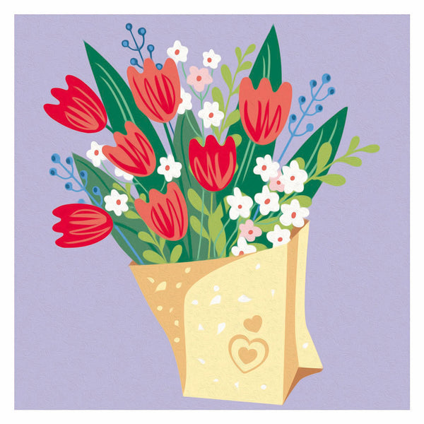 CreArt Schilderen op Nummer - Tulpen Boeket