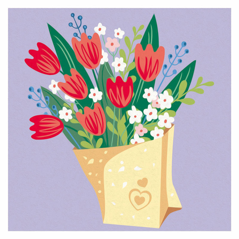 CreArt Schilderen op Nummer - Tulpen Boeket