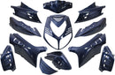 Plaatset 13-delig Edge voor Peugeot Speedfight 2 - blauw metallic