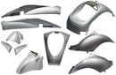 Plaatset 10-delig Edge voor Sym Mio - zilver metallic