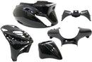 Plaatset 5-delig Edge voor Piaggio Zip-SP vanaf bouwjaar 2000 - zwart metallic