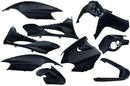 Plaatset 9-delig Edge voor Yamaha Jog R/ MBK Machg - metallic zwart