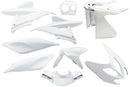 Plaatset 9-delig Edge voor Yamaha Aerox tot bouwjaar 2014 - glanzend wit