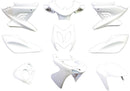 Plaatset 9-delig Edge voor Yamaha Aerox tot bouwjaar 2014 - mat wit