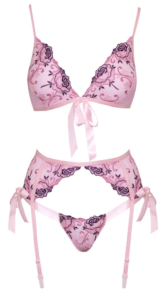 Bra Set Embroidery S/M