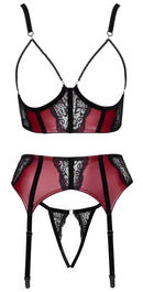 Bra, Suspender Belt & String M
