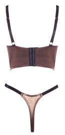 Shelf Bra Set brownish M
