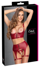 Shelf Bra Set red 75B/S