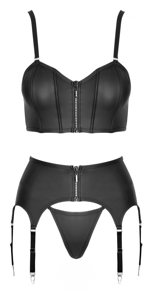 Top Set rhinestone zip L