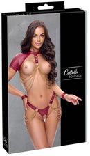 Top+Thong Bondage red S