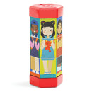 Quercetti Tubo Mix & Match Roterende Puzzel Kinderen en Beroepen